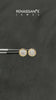 Yellow gold Bezel Set Round Diamond Stud Earrings with Push Back_10
