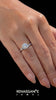 White gold Round Solitaire Pavé Band with Four-Prong Setting_31