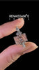 White gold Fancy Pink Radiant Cut Brilliant Diamond Solitaire Ring with Pear Side Stones and Four-Prong Setting_12