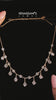Rose gold Bezel-Set Round Diamond Station Necklace with Cable Chain 2