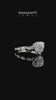 Silver Heart Cut Moissanite Ring with Marquise Side Stones and Prong Setting_16