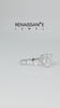 Silver Heart Cut Moissanite Ring with Marquise Side Stones and Prong Setting_12