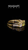 Yellow gold Round Cut Peridot Three-Stone Ring with Channel Set Band and Four-Prong Setting_15