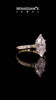 Yellow gold Marquise Solitaire with Side Baguettes and Channel Set Band_12