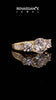 Yellow gold Three-Stone Round Cut Diamond Ring with Channel-Set Band and Four-Prong Setting_6