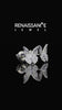 Silver Round and Marquise Diamond Flutter Butterfly Stud Earrings_4