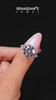 Platinum Round Brilliant and Trilliant Diamond Three-Stone Ring_64