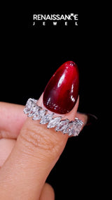 White gold Marquise Diamond Shared Prong Full Eternity Band