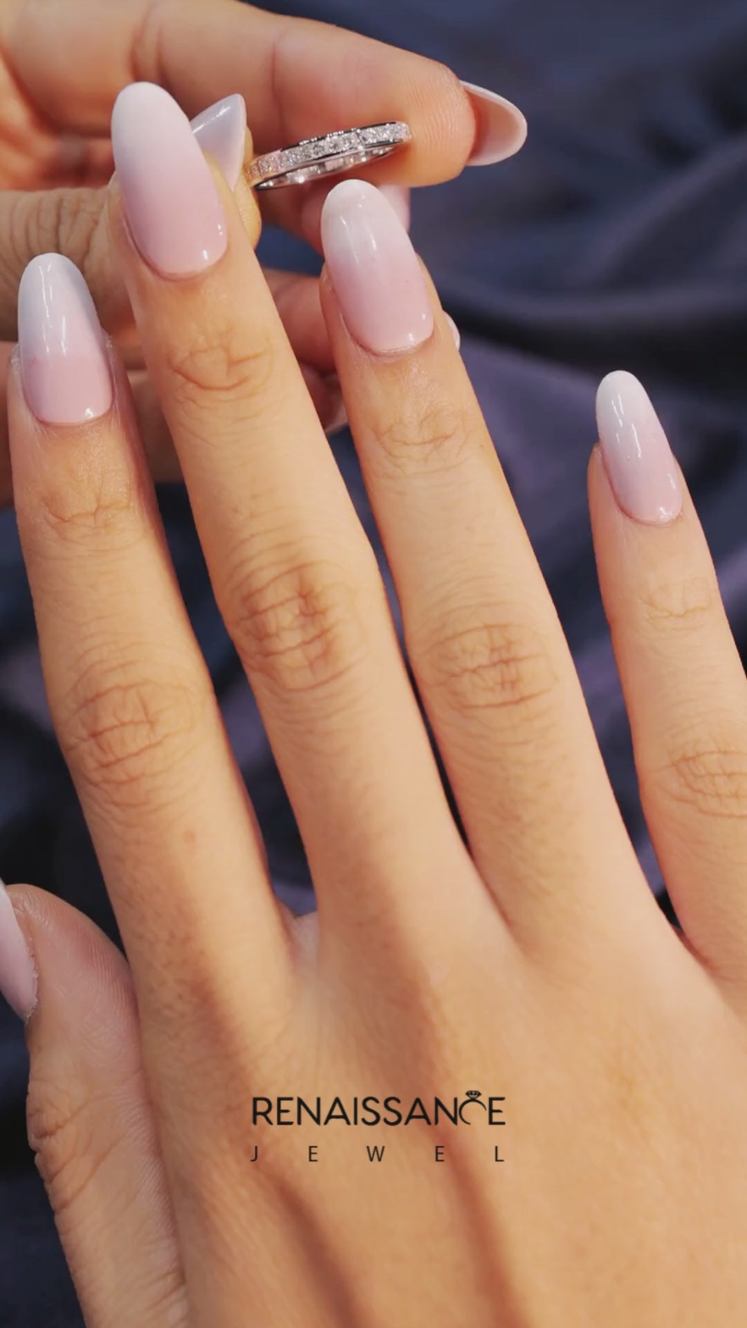 Platinum Channel Set Princess Cut Diamond Eternity Band 3