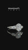 Silver Oval Cut Moissanite Three-Stone Ring with Pear Side Stones and Prong Setting_16