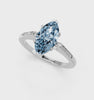 White gold Fancy Blue Marquise  Cut Channel Set Solitaire Engagement Ring with Four-Prong Setting_114