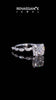 Platinum Cushion Solitaire with Side Stones on a Pavé Band and Four-Prong Setting_22