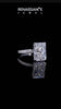 Platinum Radiant Cut Diamond Pave Band Solitaire Ring with Four-Prong Setting_72
