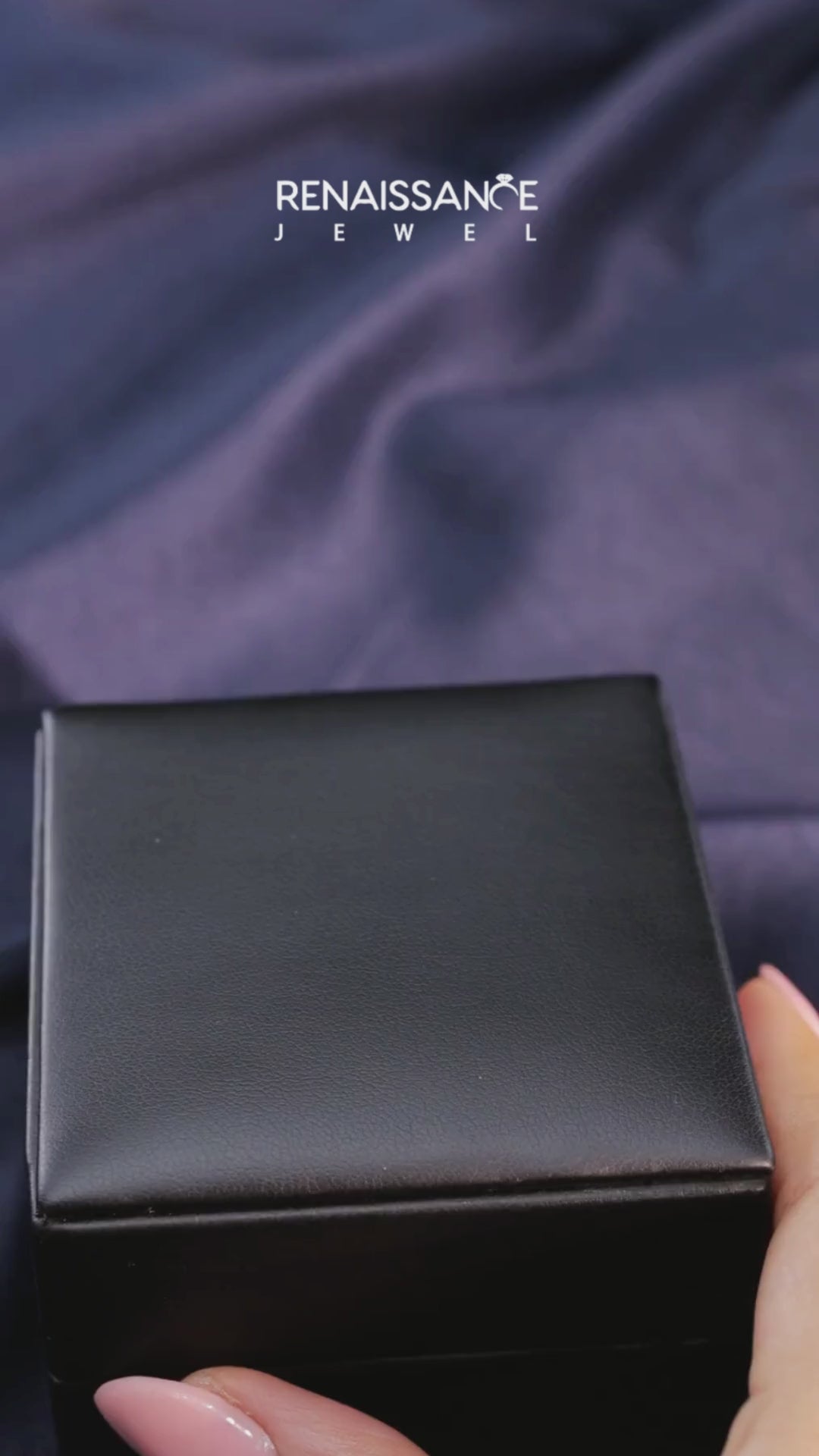 White gold Round Solitaire Split Shank Pavé Diamond Engagement Ring 3