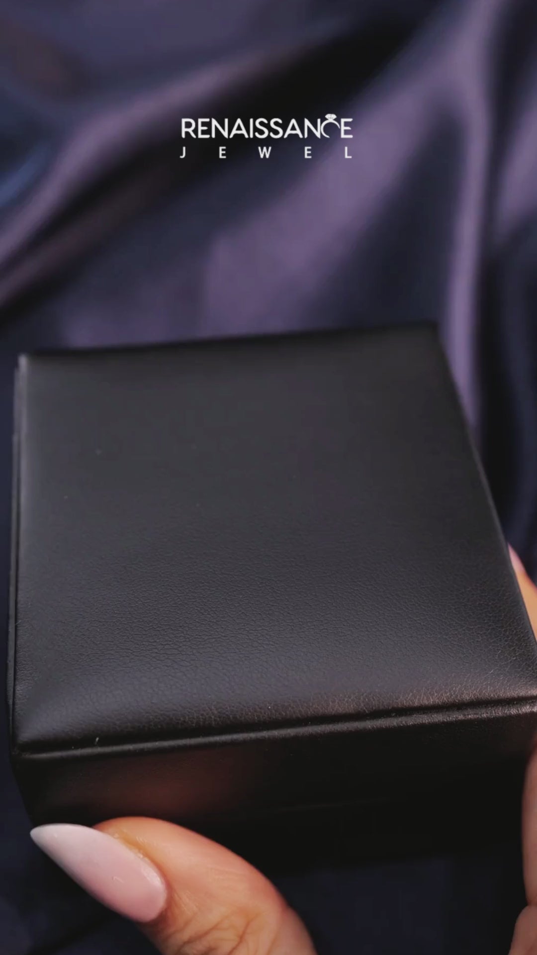 White gold Princess Solitaire Engagement Ring with Classic Band and Four-Prong Setting 5