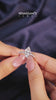 Silver Marquise Diamond Prong Set Engagement Ring with Pave Band 5