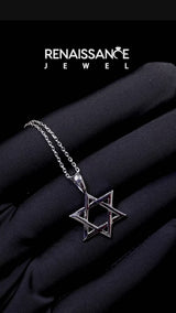 Silver Silver Star of David Pendant