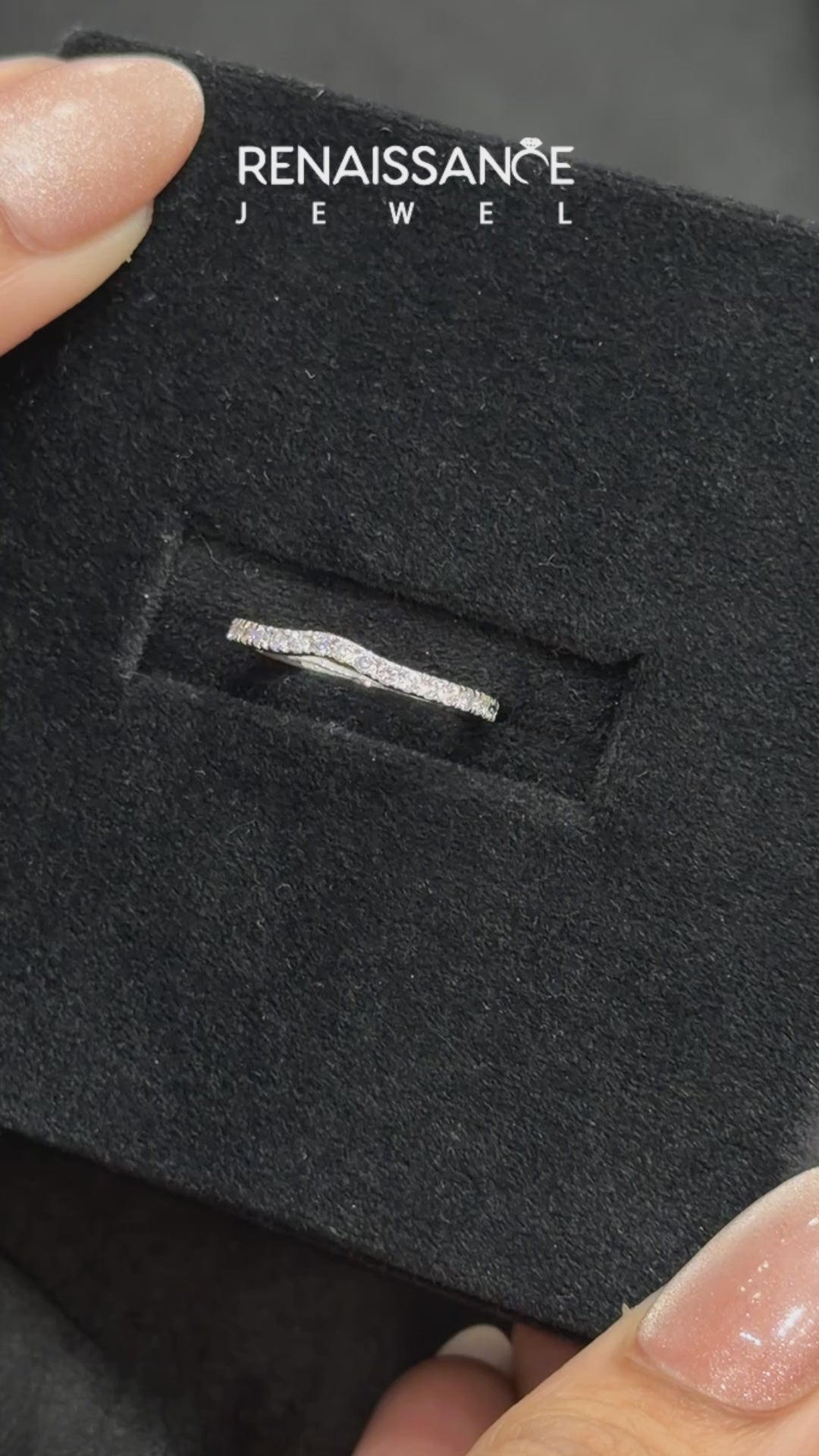 Platinum Round Diamond Classic Half Eternity Band with Shared Prong Setting_14