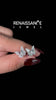 Silver Round and Marquise Diamond Flutter Butterfly Stud Earrings_4