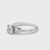 10 carat White gold Three-Stone Round Solitaire Ring with Tapered Band and Four-Prong Setting video