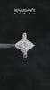 White gold Marquise Solitaire Diamond Ring with Filigree Band and Four-Prong Setting_24