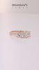 Rose gold Three-Stone Princess Cut Diamond Ring with Pavé Band and Prong Setting_28