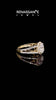 Yellow gold Oval Cut Moissanite Halo Ring with Split Shank U-Prong Band and Four-Prong Setting_12