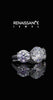 White gold Three-Stone Round Cut Moissanite Engagement Ring with Prong Setting_12