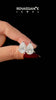 White gold Pear Brilliant Diamond Stud Earrings_42