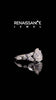 Silver Pear Cut Moissanite Solitaire Ring with Side Stones and Four-Prong Setting_12