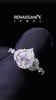 Silver Pear Cut Moissanite Solitaire Ring with Side Stones and Four-Prong Setting_14