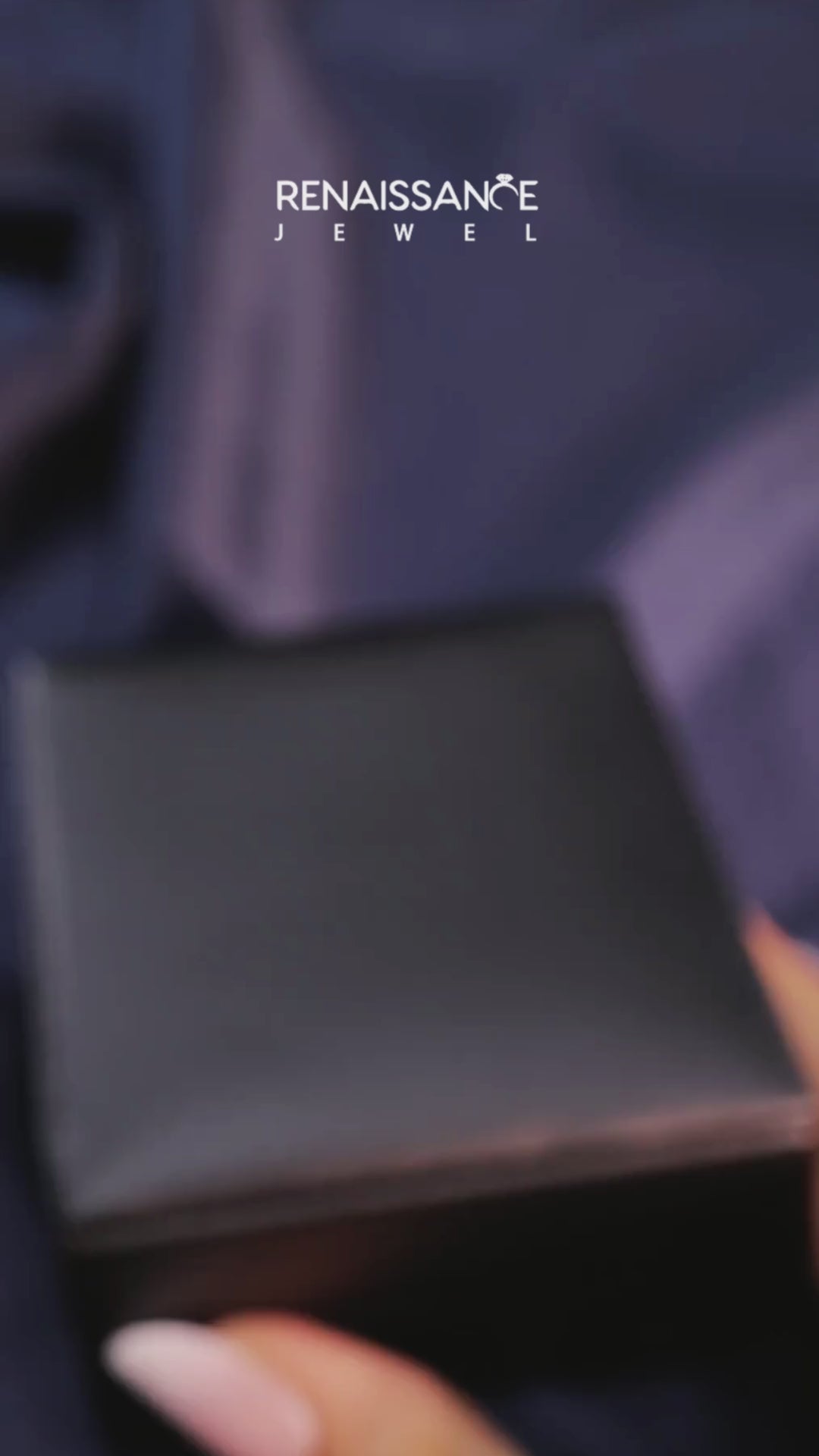 White gold Emerald Diamond Prong Setting with Side Stones on a Pave Band 6