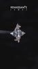 Rose gold Marquise Diamond Floral Vine Solitaire Engagement Ring 7