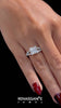Platinum Princess Cut Split Shank Pave Engagement Ring with Four-Prong Setting_29