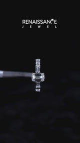 Platinum Emerald Cut Diamond Solitaire with Side Baguettes and Channel Set Band