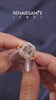 Yellow gold Emerald-Cut Halo Split Shank Diamond Ring with Four-Prong Setting 7