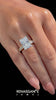 Yellow gold Radiant Cut Channel Set Diamond Engagement Ring with Four-Prong Setting_17