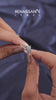Silver Pear Solitaire Diamond Ring with Pavé Band and Four-Prong Setting 9