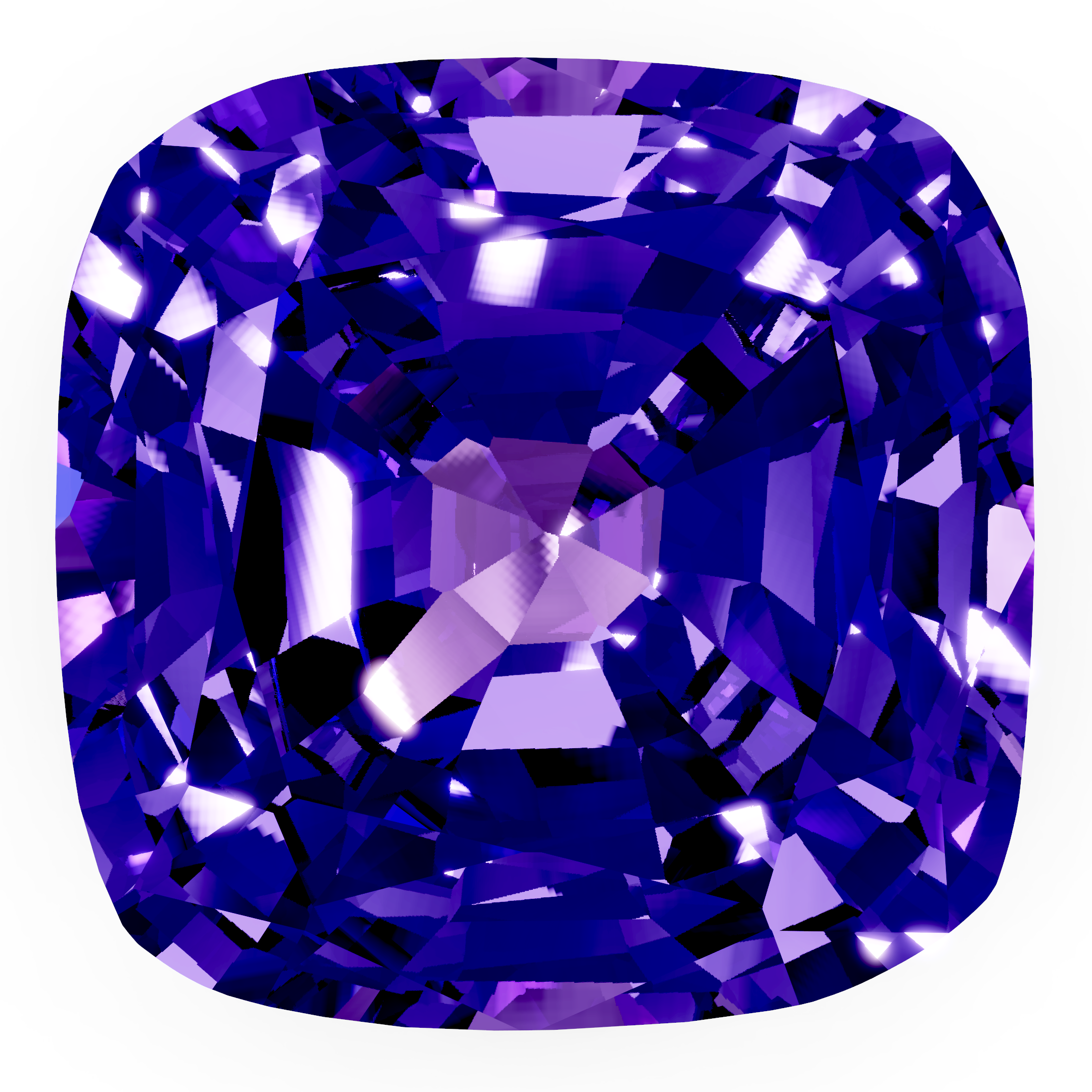 Tanzanite cushion
