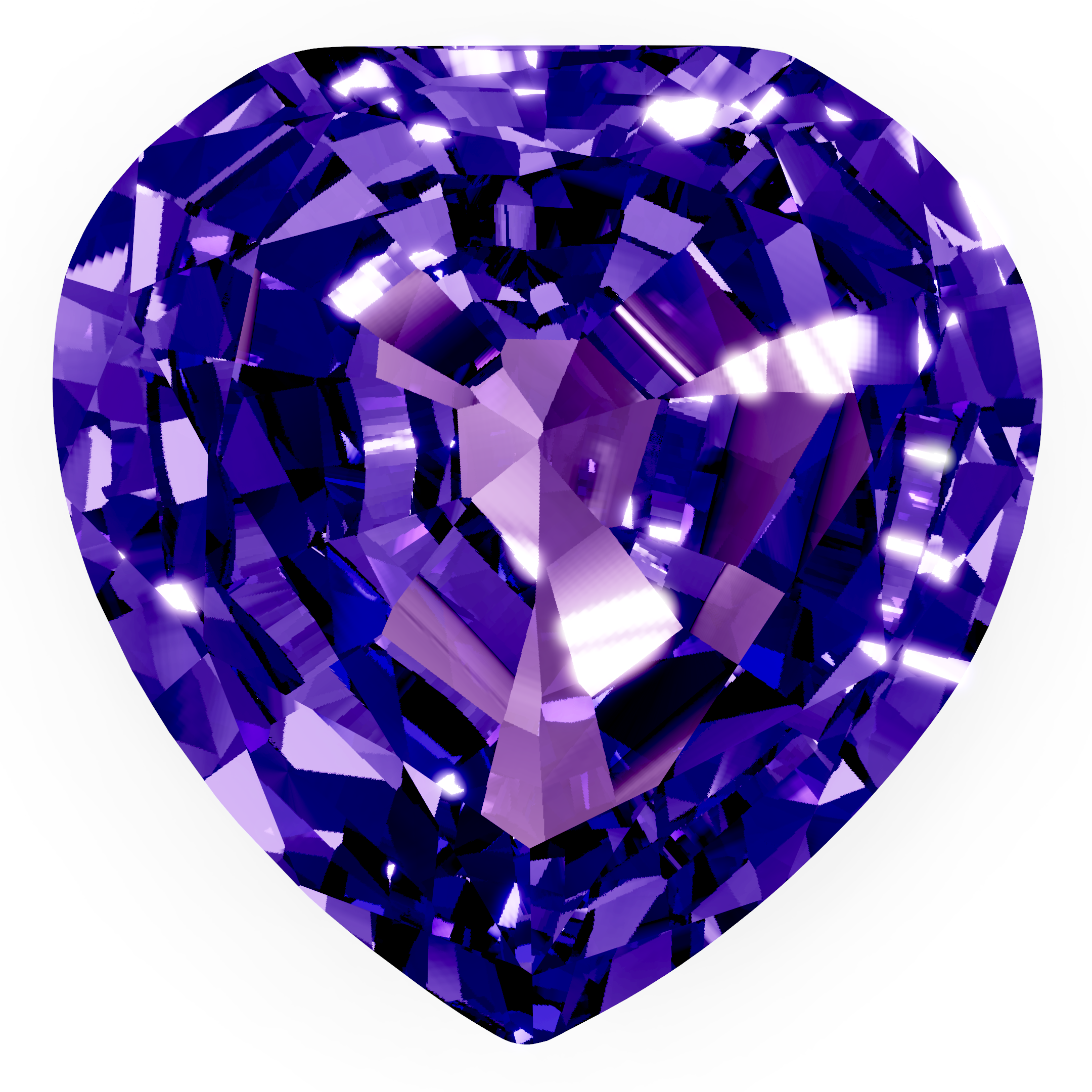 Tanzanite heart