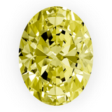 Yellow Oval diamond