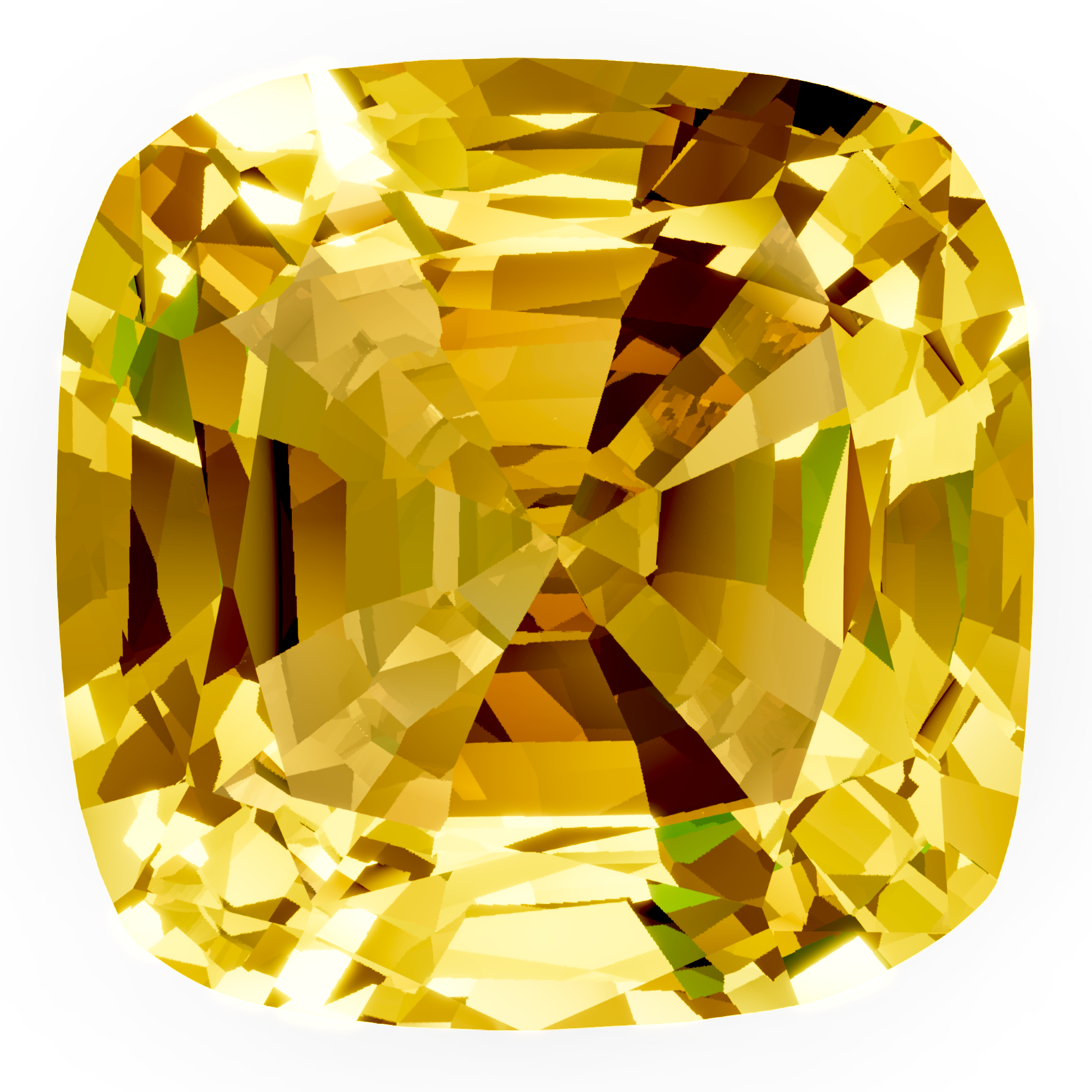 Yellow Sapphire cushion