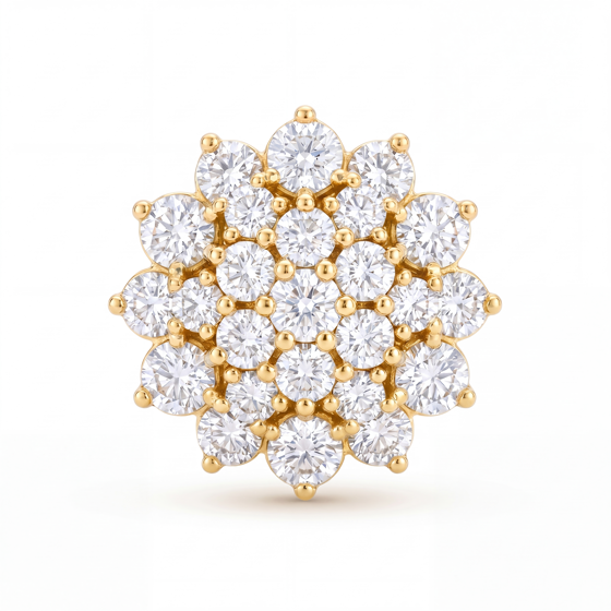 Clusters diamond earrings
