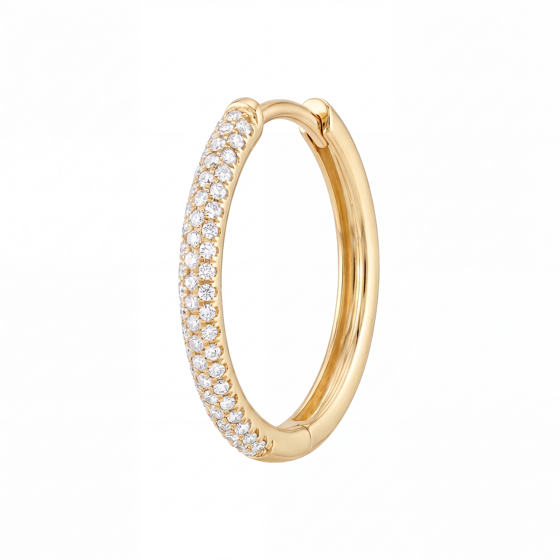 Hoops diamond earrings